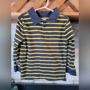 Old Navy Collared Long Sleeve Shirt 1/4 Zip Pocket 5t